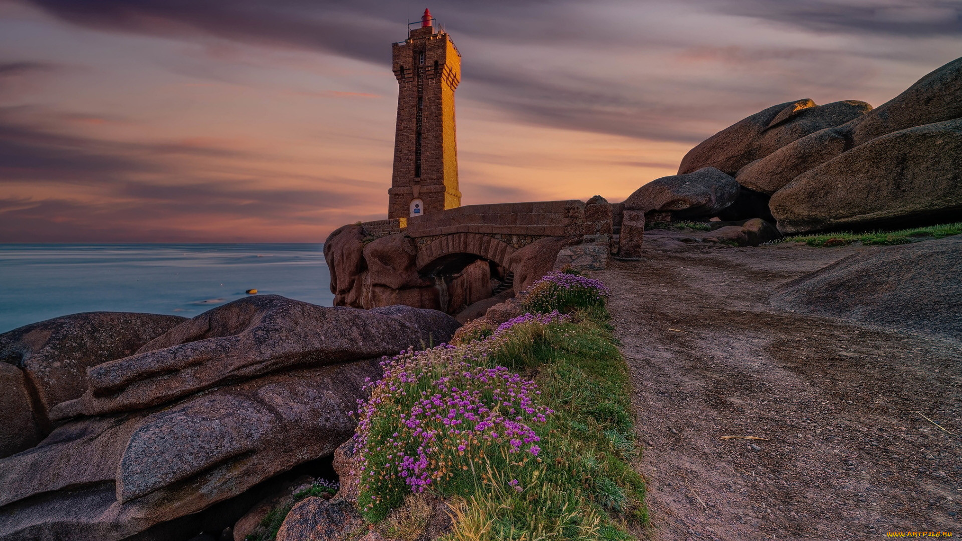 phare de men ruz, france, , , phare, de, men, ruz